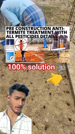 Pre Construction Anti-Termite Treatment | Building Foundation Termite #shortvideo
