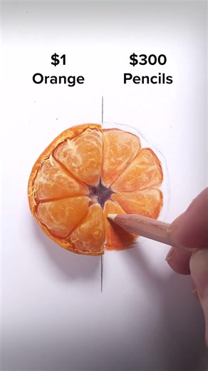 Draw an Orange! (peeled) #art #drawing #shorts #orange #illusion #pencildrawing #howtodraw #pencil