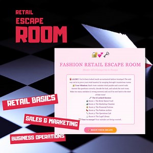 Fashion Retail Escape Room – Canva Interactive Game