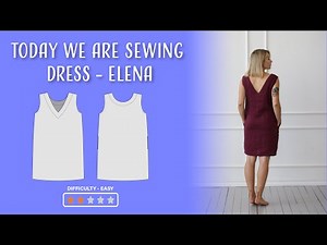Linen sleeveless dress sewing tutorial | ELENA dress + PDF pattern