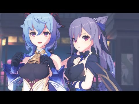 【原神MMD】『宵々古今 / Yoiyoi Kokon』by 甘雨(Ganyu)＆刻晴(KeQing)【Genshin Impact/4K】