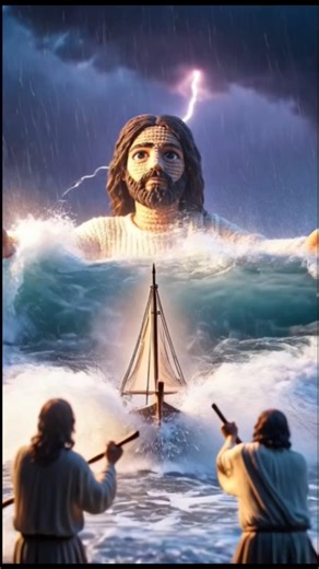 When Jesus Walked on Water… Everything Changed🙏🔥 Faith Over Fear — A Jesus Story#jesus #bible