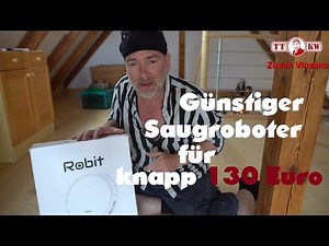 ✅Super günstiger Saugroboter. Robit R3000 mit schlanken Gehäuse + Walzenbürste Unboxing Test deutsch
