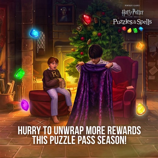 4.8K views · 53 reactions | We surely hope you have enjoyed this Holiday Season in Harry Potter: Puzzles and Spells thus far. Use all of your puzzle-solving power to finish your Daily Tasks each day: https://harrypottermatch.onelink.me/8IqW/tornpybs | Harry Potter: Puzzles & Spells | Facebook