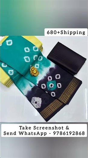 WhatsApp for Order: 9786192868 🍁 Mulmul Cotton Saree Collection 🍁 Saree without blouse 680+Shipping