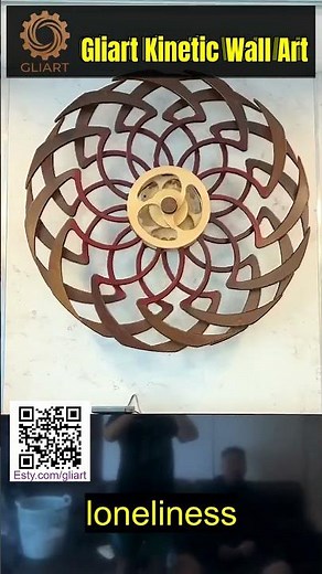 Gliart Kinetic wall art Elegant Wind Up Kinetic Wood Sculpture for Peaceful Homes #EtsyShop #Kineti