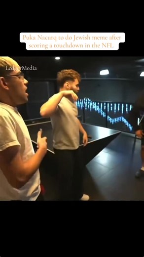 LedgerMedia on Instagram: "Los Angeles Rams wide receiver Puka Nacua might use Adin Ross’s viral “Jewish dance” emote as his next touchdown celebration. When Adin asked, “You promise?” Nacua replied, “I promise,” confirming it on stream. Later as of 12/18 he issued an apology for doing the meme. “I had no idea this act was antisemitic in nature and perpetuated harmful stereotypes against Jewish people. I deeply apologize to anyone who was offended by my actions as I do not stand for any form of