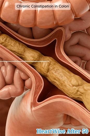 Chronic Constipation in Colon | Long Stool Blockage 3D #shorts #anatomyshorts #healthshorts