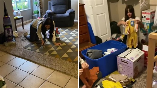Pregnant woman ditches baby shower and has her friends clean her house instead