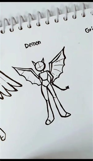 How to draw body tutorial (angel, demon & grim reaper) #howtodraw #art #reels #sketch #tutorial #fyp