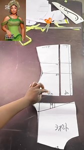How to draft bustier blouse #cut #fypシ゚viralシfypシ゚ #fashion Part 41 | Nonye Beauty Stitches