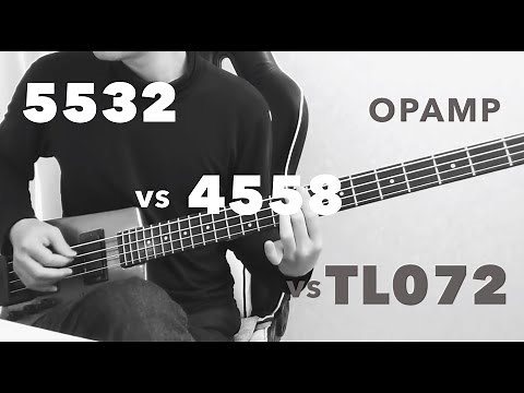 Sound quality comparison of Op-amp 5532 and 4558, TL072. Recommended to listen with headphones.