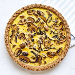 Caramelized Onion & Mushroom Quiche