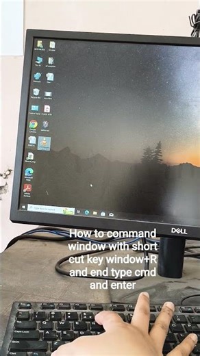#fundamentalshortcut How to command window with short cut key window+R and end type cmd and enter