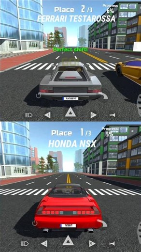 Ferrari Testarossa VS Honda NSX Drag Race in Car Simulator 2 #dragrace #race #ferrari #honda #gaming