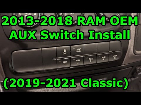 2013-2018 (2019-2021 Classic) Ram OEM AUX Panel Install | AlfaOBD Programming