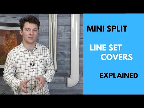 Line Set Covers for Ductless Mini Split Units. Line Set Cover Ideas and How to use it.