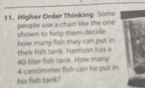 Higher Order Thinking Some people use a chart like the one show... | Filo