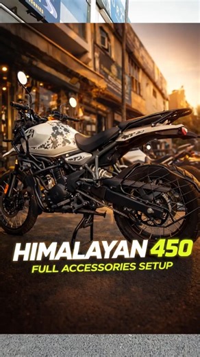 Himalayan 450 Accessories Installation #royalenfield #himalayan450 #motorcycleaccessories