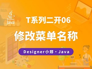 T二开06：如何修改系统菜单名称？