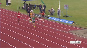 Håkon Moe Berg kunne juble for NM-gull på 1500 meter etter å ha spurtslått Narve Gilje Nordås.