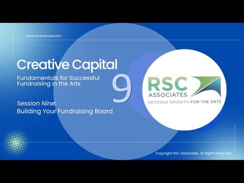 Episode 9: Building Your Fundraising Board | Creative Capital