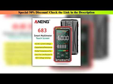 Best ANENG 683 Smart Multimeter High-end Touch 6000 Counts Multimetro Test Rechargeable Multitester