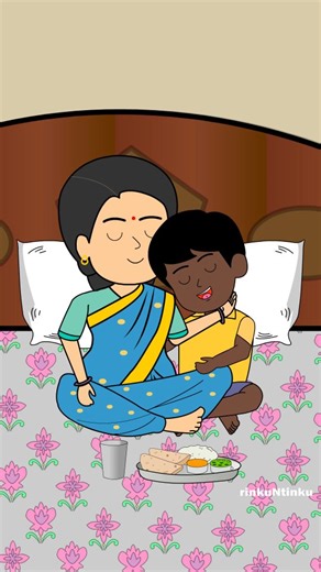 Rinku N Tinku | Sun lo gore logo😅🥰 . . #maa #maakapyar #maabeta #momson #2danimation #animation #childhood #viral #relatable #reelitfeelit #nostalgia | Instagram