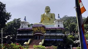 Golden Temple of Dambulla on the island of Sri Lanka