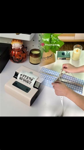 Printing Halloween labels with M221 label maker.#labelmaker #label