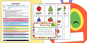 Food Posting Activity Busy Bag Prompt Card and Resource Pack to Support Teaching on The Very Hungry Caterpillar