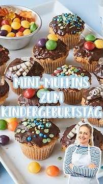 Mini-Muffins zum Kindergeburtstag🎉🧁🎒#rezept