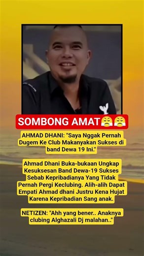 SOMBONG AMAT, AHMAD DHANI:"Saya Nggak Pernah Dugem Ke Club Makanyakan Sukses di band Dewa 19 Ini."