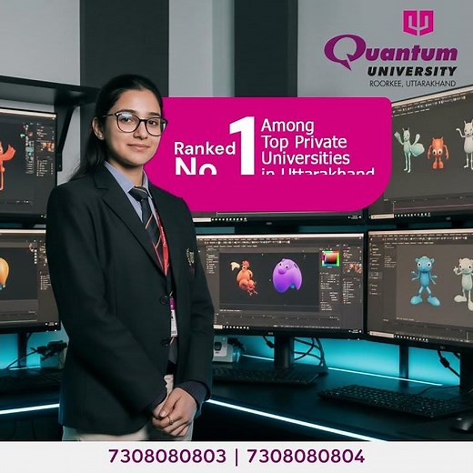 B.Sc Animation & VFX Admissions Open 2026 | Quantum University Roorkee | Apply Now