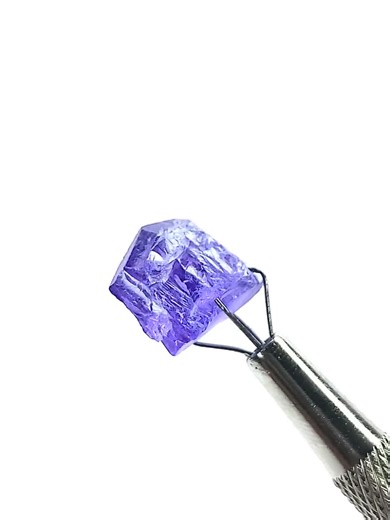Heated Tanzanite Crystal: 12.10 Carat Purple Gemstone, Well Terminated - Etsy