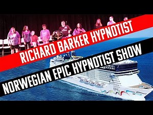 Comedy hypnotist show Cruise Norwegian Epic Hypnotist Richard Barker