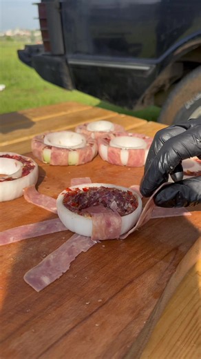 Bacon Wrapped Onion Rings Recipe