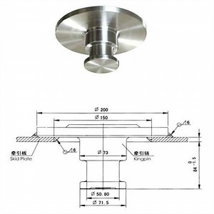 [Hot Item] 3.5 Inch 90mm Welded Type King Pin for Semi Trailer Chassis