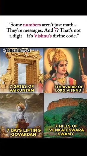 “Why 7 Is the Most Powerful Number in Hinduism? 🤯✨” #krishnamantra