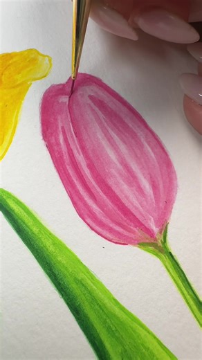 Florals for Spring: Watercolor Tulip Art