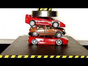 Crushing Metal vs Plastic Model Cars || Model Car Crusher