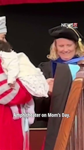 Sacred Heart University doctoral graduate goes viral for bringing baby to commencement