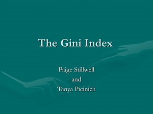 The Gini Index - SlideServe