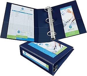 Avery Heavy-Duty Framed View 3-Ring Binder, 3" EZD Rings, 1 Navy Blue Binder (68038)