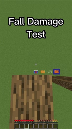 Testing Fall Damage in Minecraft