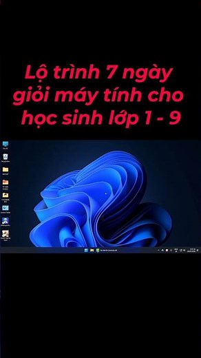 7-Day Computer Mastery Roadmap for Grades 1–9 (Changing the Win 11 Start Button Position)