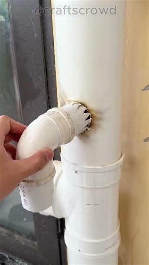 Smart PVC Pipe Repair Trick Every Plumber Should Know 🚰#PlumbingHack #DIY #Shorts
