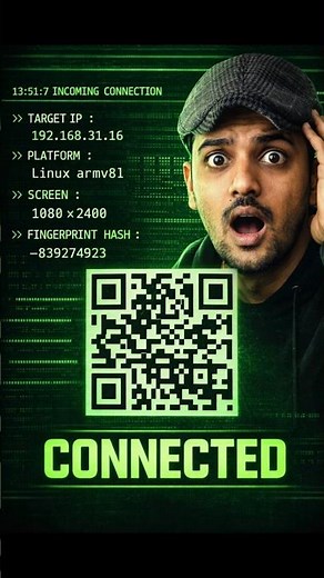 Don’t Scan Random QR Codes… Here’s Why 💀 #shorts #hack