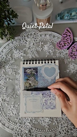 ASMR Journaling - A Simple Blue Page #asmr #journalwithme