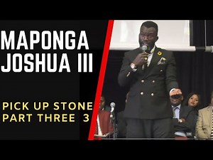 (SDASA) PICK UP A STONE PART 3 Sermon by | MAPONGA JOSHUA III